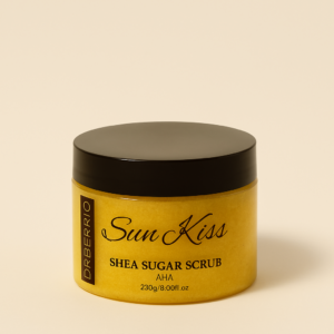 Shea sugar scrub containing AHA