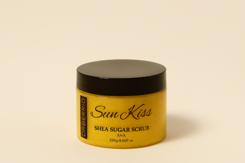 Shea sugar scrub containing AHA